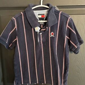 Vintage Tommy Hilfiger Kids Polo with Red and White Stripes